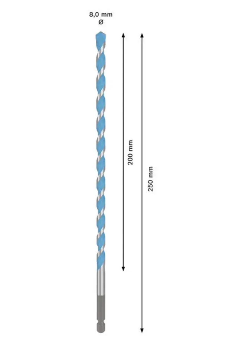 Expert Hex-9 Multi Construction 8 X 200 X 250 Mm Multimateriaalboor by Bosch – product image 2 of 2