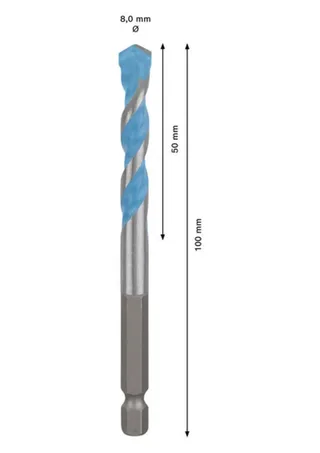 Expert Hex-9 Multi Construction 8 X 50 X 100 Mm Multimateriaalboor by Bosch – product image 2 of 2