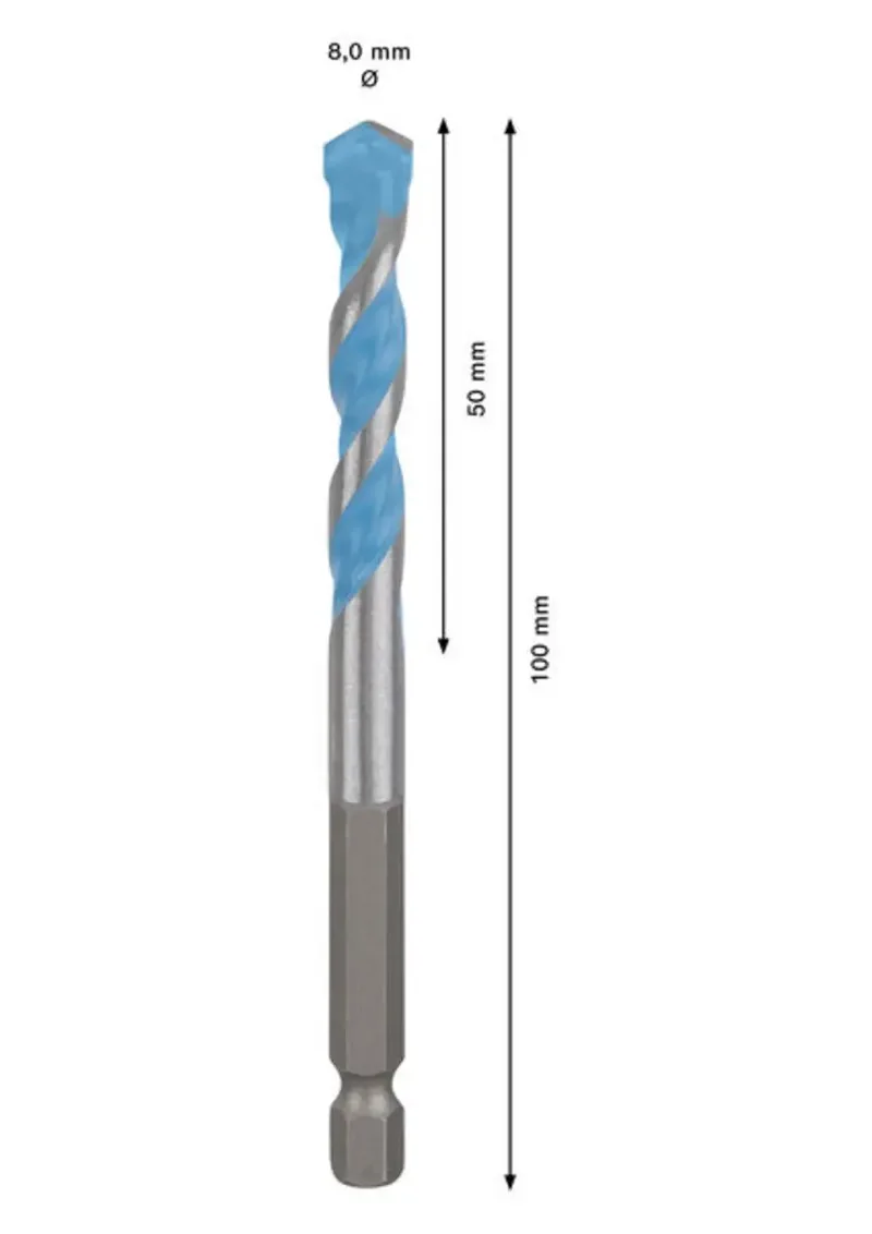 Expert Hex-9 Multi Construction 8 X 50 X 100 Mm Multimateriaalboor by Bosch – product image 2 of 2