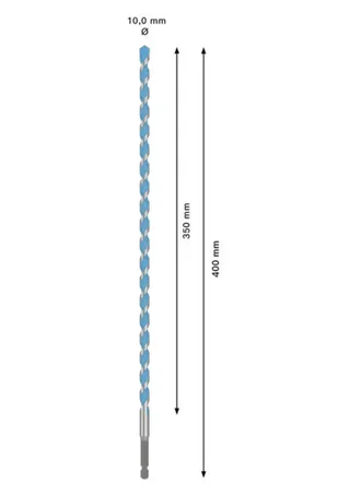 EXPERT HEX-9 Multi Construction Bohrer, 10 x 350 x 400 mm by Bosch – product image 2 of 2