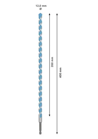 EXPERT HEX-9 Multi Construction Bohrer, 12 x 350 x 400 mm by Bosch – product image 2 of 2