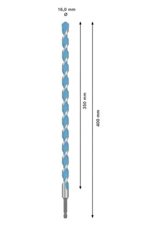 EXPERT HEX-9 Multi Construction Bohrer, 16 x 350 x 400 mm by Bosch – product image 2 of 2
