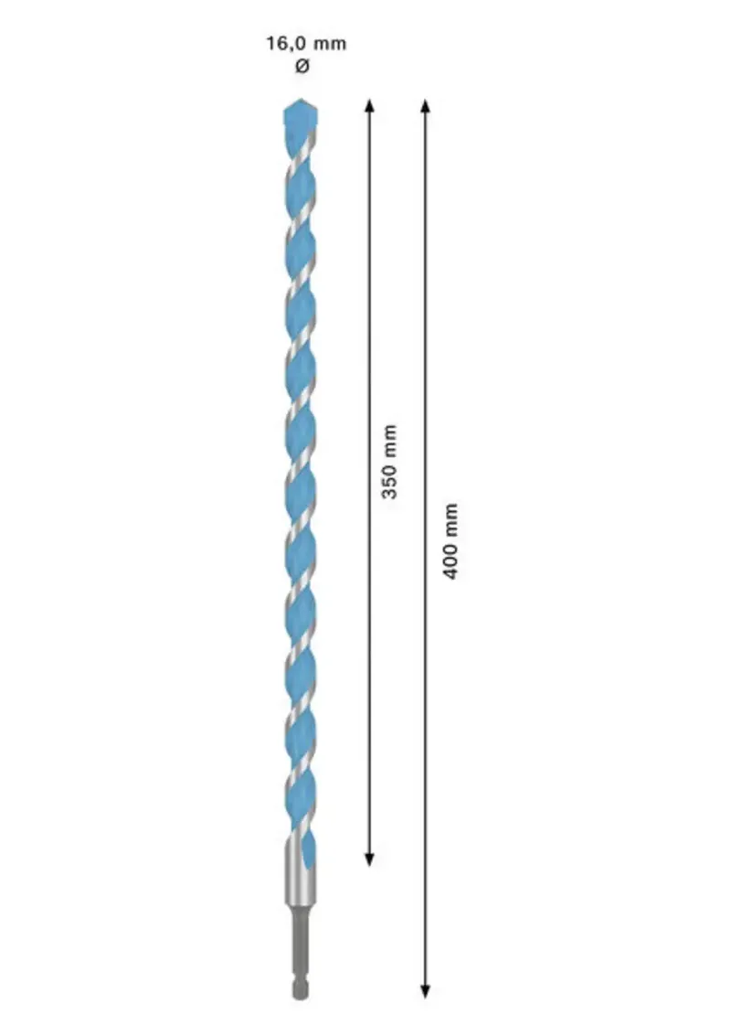 EXPERT HEX-9 Multi Construction Bohrer, 16 x 350 x 400 mm by Bosch – product image 2 of 2