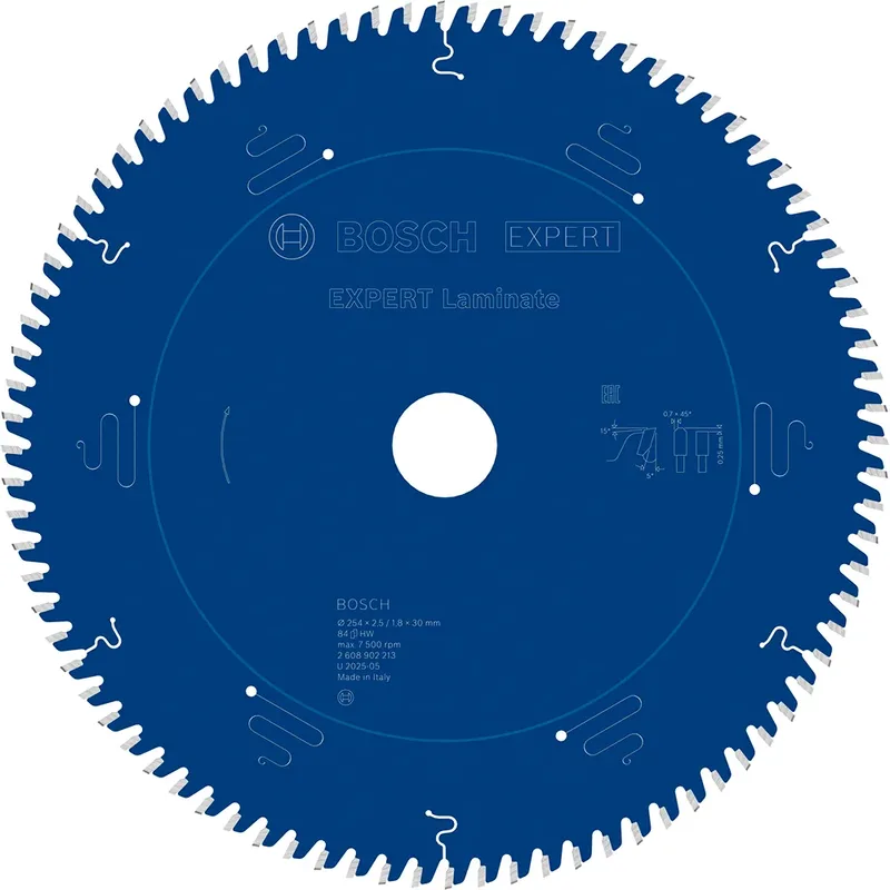 Expert Laminate 254 X 25/18 X 30 Mm T84 Multimateriaal Cirkelzaagblad de Bosch Professional – image du produit 1 sur 2