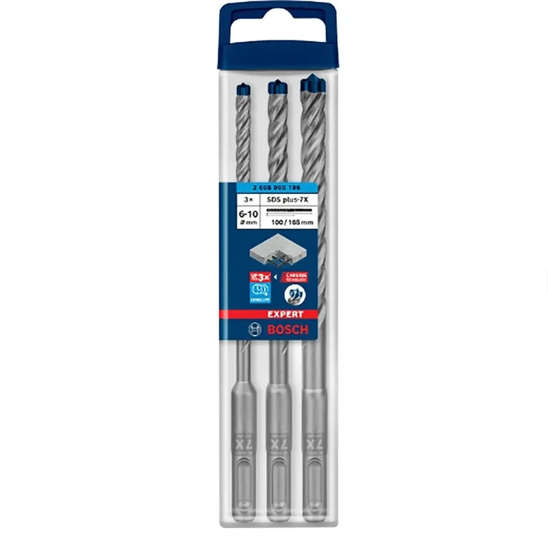 Expert SDS plus-7X boorset - 3-delige hamerboorset van Bosch – productafbeelding 2 van 6
