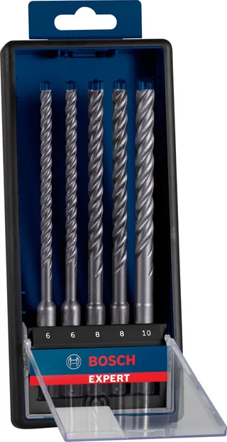 EXPERT SDS plus-7X Hammerbohrer-Set 6/6/8/8/10mm 5-tlg. für Bohrhämmer von Bosch Professional – Produktbild 1 von 6