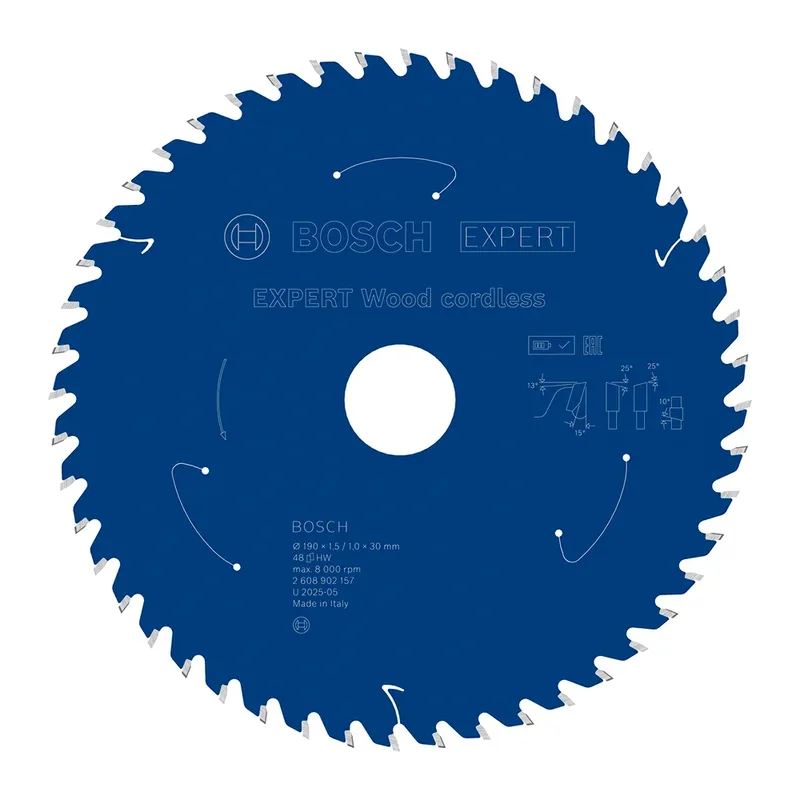 Bosch Lame De Scie Circulaire Pour Bois Expert Wood Cordless 190 X 1.5/1 X 30 Mm T48 de Bosch Professional – image du produit