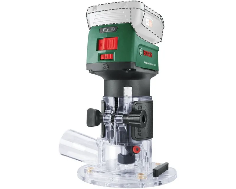 Fräse Router Combi Set Oberfräse von Bosch, Grün, Silber – Produktbild 4 von 4