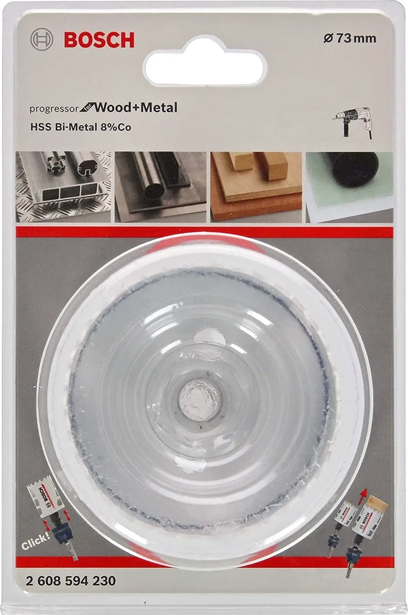 Gatzaag HSS Bi-metaal progressor diameter 73mm de Bosch – image du produit