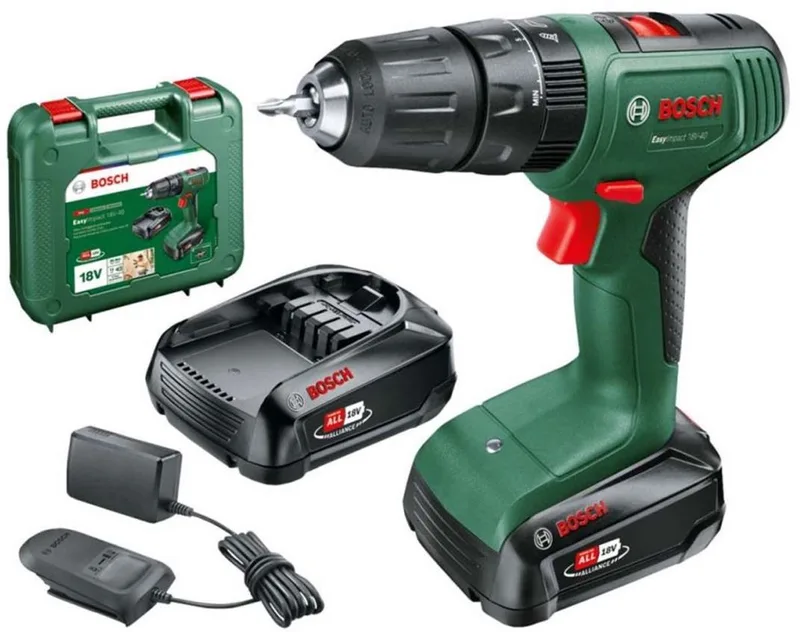 Diy Tournevis électrique Easyimpact 18v-40 2x1.5ah Al18v-20 de Bosch Home & Garden – image du produit