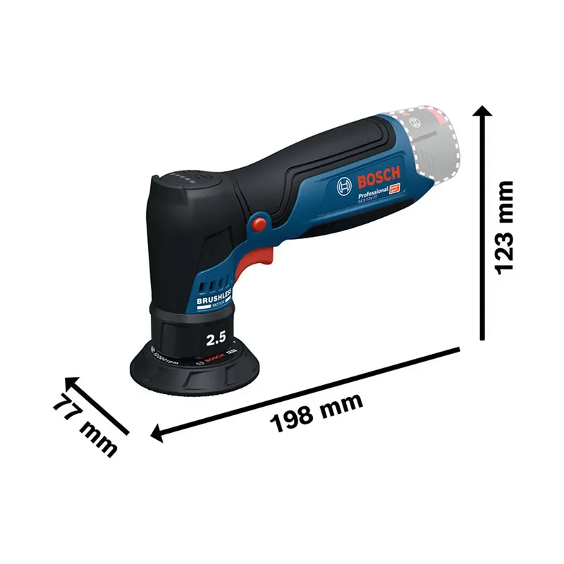 Gex 12v-77 Willekeurige Orbitale Schuurmachine van Bosch – productafbeelding 2 van 6
