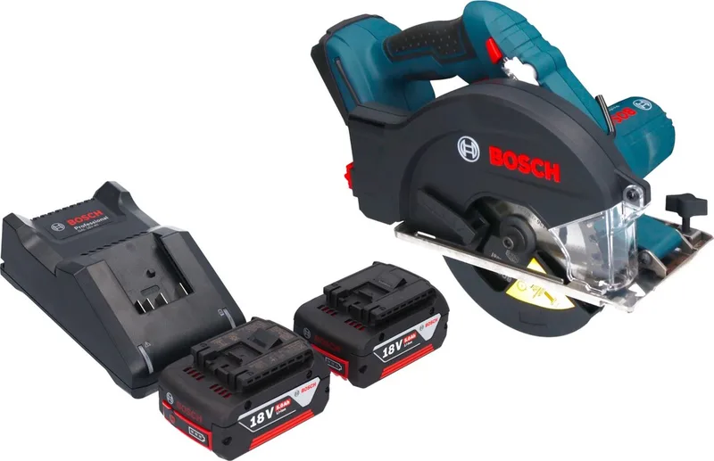 GKM 18V-50 Professionele accu metaalcirkelzaag 18 V 136 mm borstelloos + 2x accu 5.0 Ah + lader från Bosch Professional – produktbild