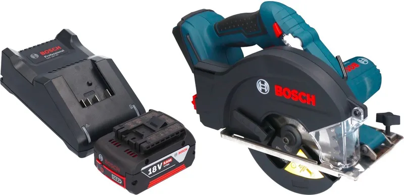 GKM 18V-50 Professionele accu metaalcirkelzaag 18 V 136 mm borstelloos + 1x accu 5.0 Ah + lader de Bosch Home & Garden – image du produit