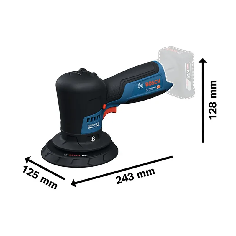 Gpx 12v-125 Elektrische Polijstmachine de Bosch – image du produit 3 sur 6
