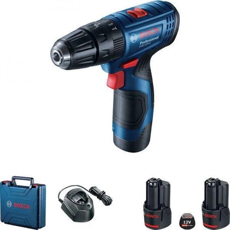 GSB 120-LI Serie - Klopboormachine - 12V Accu - 14/30 Nm - Pistolengreep från Bosch Professional – produktbild