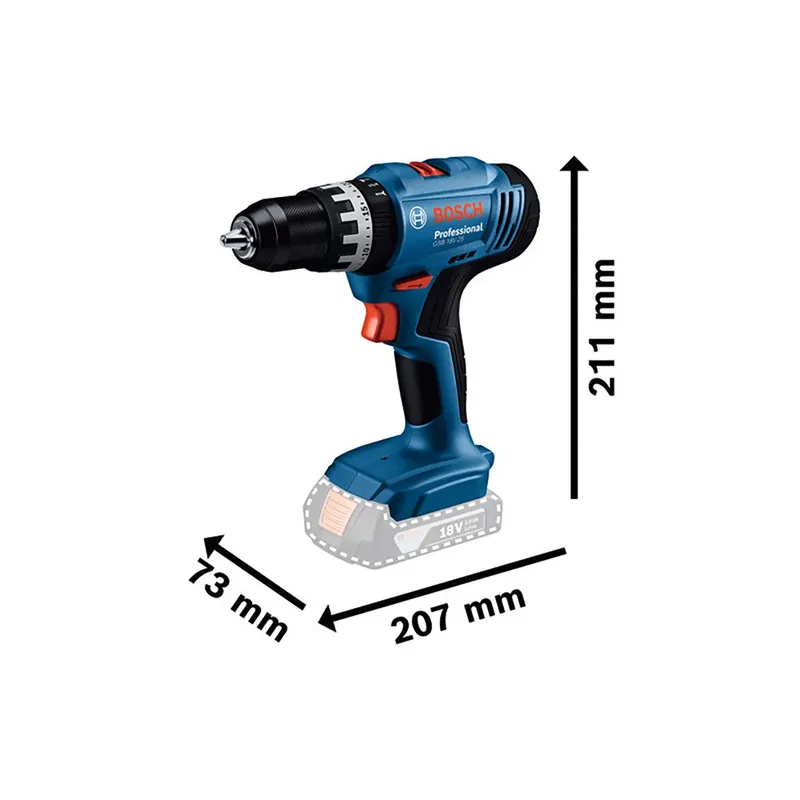 Gsb 18v-25 + 2 Bat 2.0 + Mal Boorhamer by Bosch – product image 3 of 6