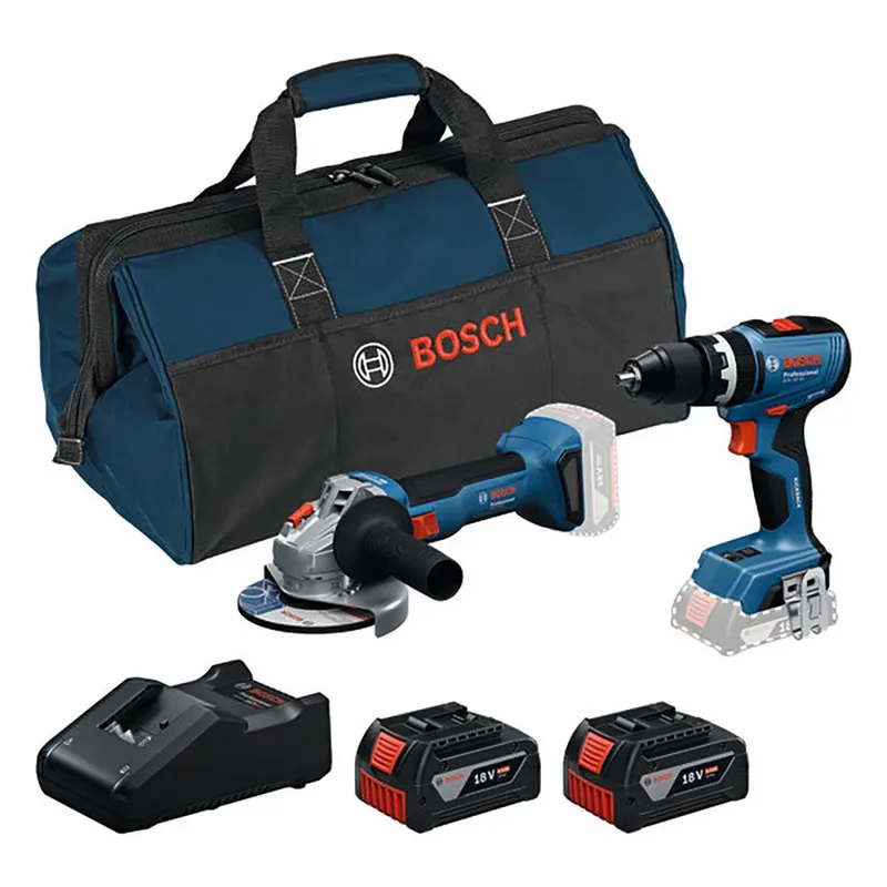 Bosch Kit D´outils électriques Gsb 18v-65+gws18v-8+2x4.0ah+gal+bag de Bosch Professional – image du produit