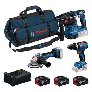 Gsb18v-65+gbh18v-22+gws18v-11+3x5.0ah Elektrische Gereedschapset von Bosch Professional – Produktbild 3 von 6