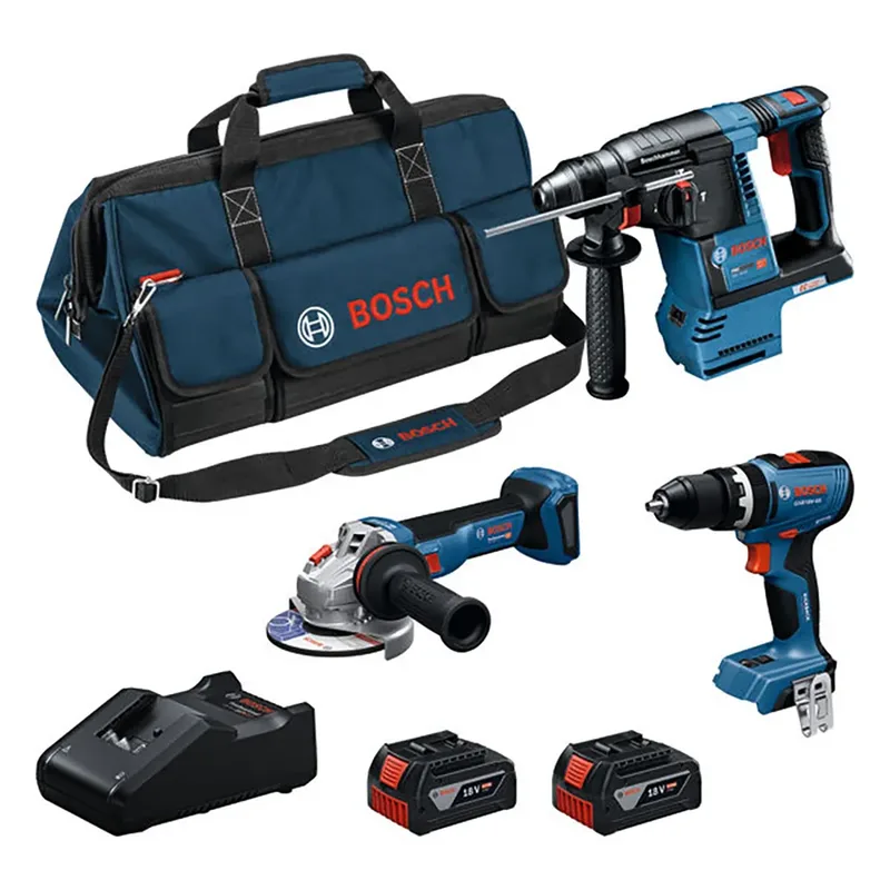 Gsb18v-65+gbh18v-26+gws18v-11s+(2x5) Elektrische Gereedschapset von Bosch Professional – Produktbild 1 von 6
