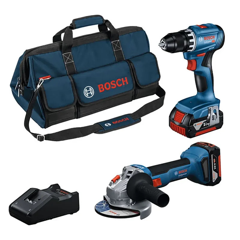 Gsr 8v-45+gws18v-8+2x4.0ah+bolsa Elektrische Gereedschapset de Bosch Professional – image du produit 1 sur 6