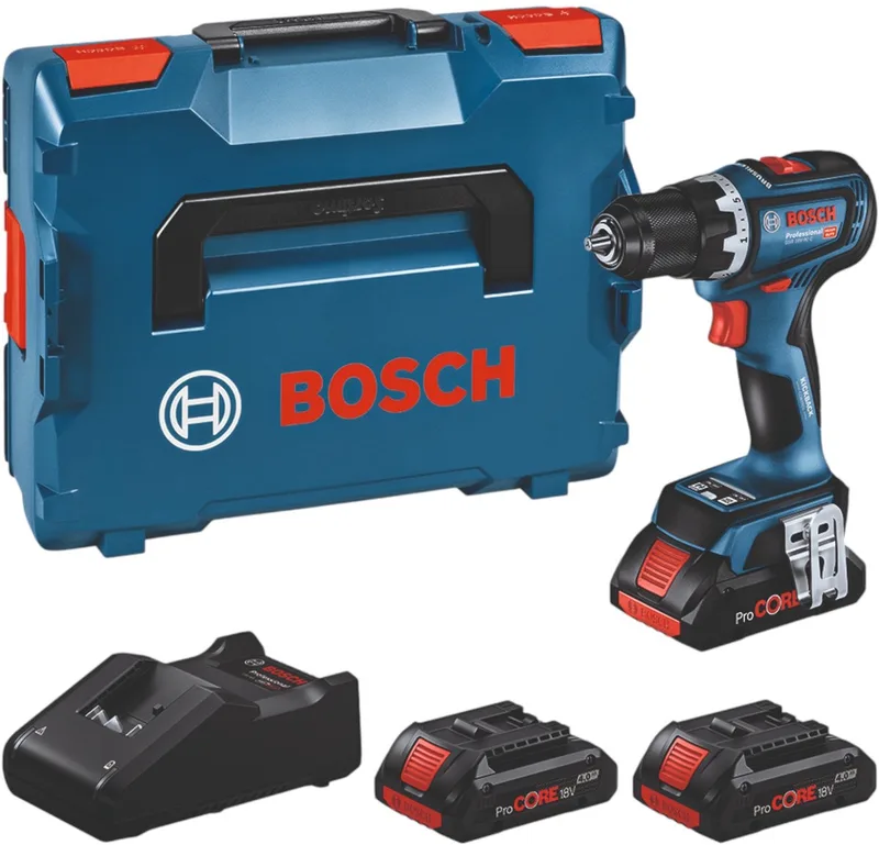 GSR18V-90C 18V Li-ion accu Schroefboormachine set (3x 4Ah accu) in L-Boxx - 64Nm von Bosch Professional – Produktbild
