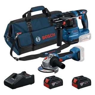 Gws18v-8+gbh18v-22+2x4.0ah+bolsa Elektrische Gereedschapset von Bosch Professional – Produktbild 1 von 6
