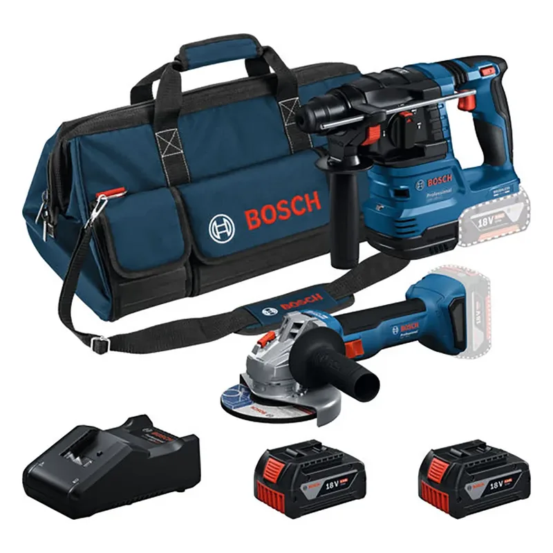 Gws18v-8+gbh18v-22+2x4.0ah+bolsa Elektrische Gereedschapset von Bosch Professional – Produktbild 1 von 6