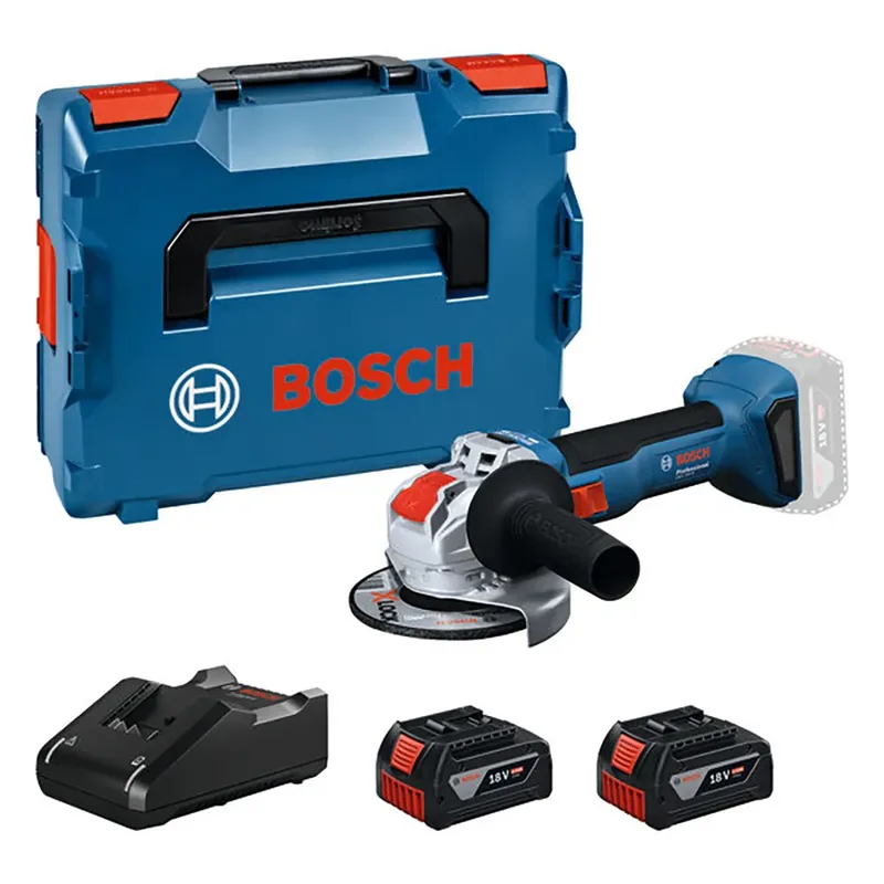 Gwx 18v-8 (125 Mm) + 2 Bat 4.0+ Lboxx Haakse Slijper de Bosch – image du produit 1 sur 6