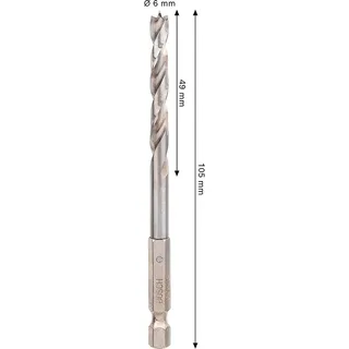 Hexagonal Hss Pro Wood 6x106 Mm Houtboor von Bosch – Produktbild 2 von 2
