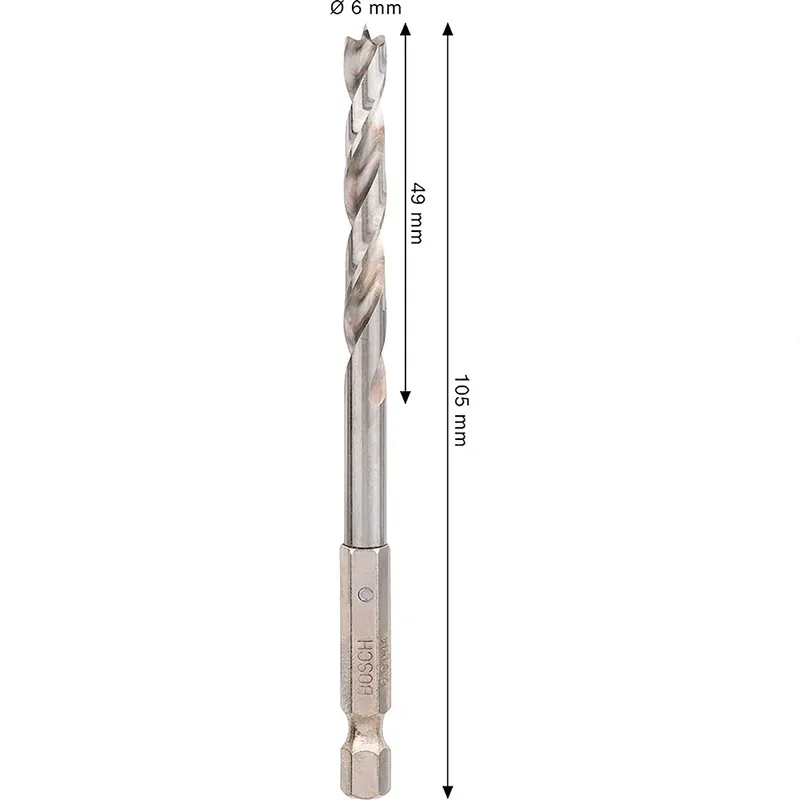 Hexagonal Hss Pro Wood 6x106 Mm Houtboor von Bosch – Produktbild 2 von 2