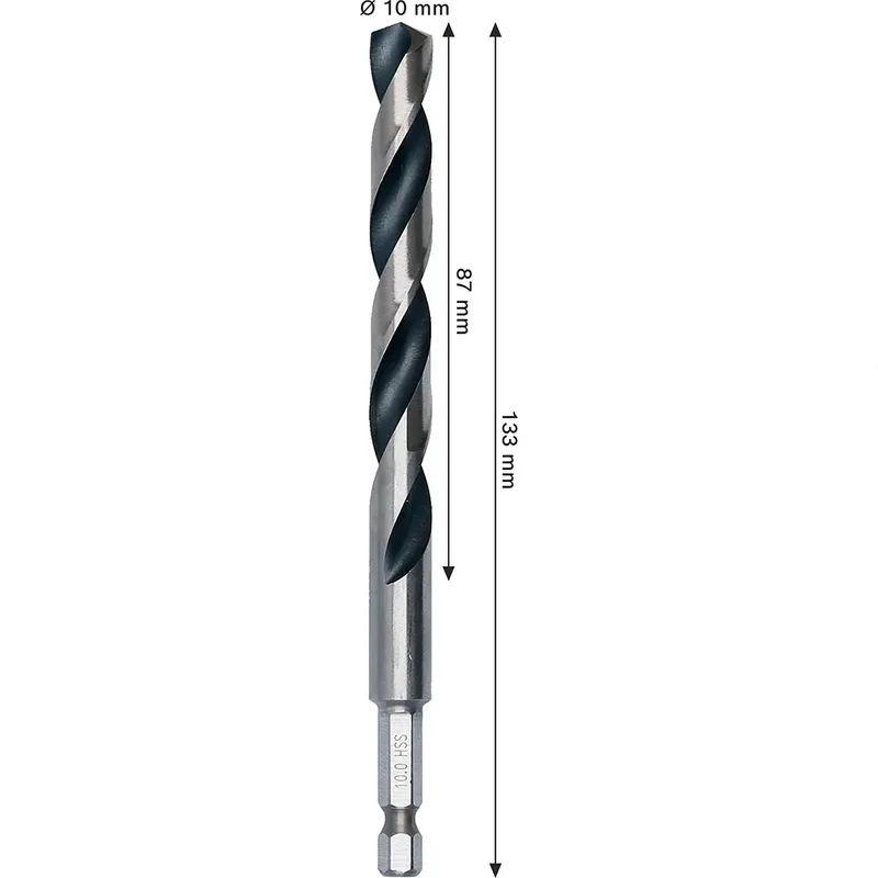 Hexagonal Metal Hss Pointeq 10 Mm Metaalboor by Bosch – product image 3 of 6