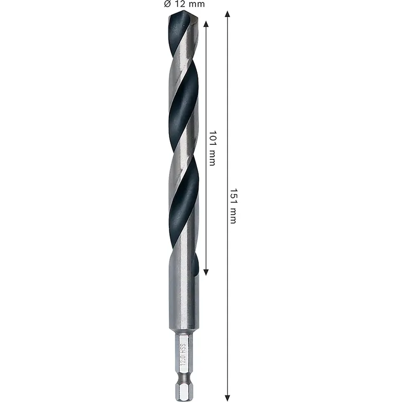 Hexagonal Metal Hss Pointeq 12 Mm Metaalboor by Bosch – product image 2 of 2
