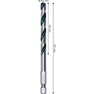 Hexagonal Metal Hss Pointeq 6.5 Mm Metaalboor de Bosch – image du produit 2 sur 2