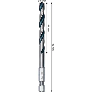 Hexagonal Metal Hss Pointeq 6 Mm Metaalboor by Bosch Professional – product image 2 of 6