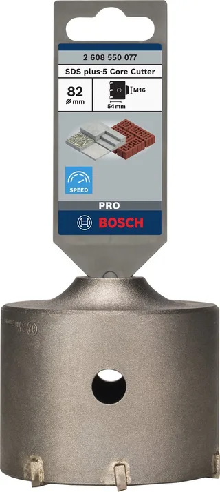 Holle boorkroon SDS-plus-9 voor zeskantadapter 82 x 50 x 80 mm, 6 de Bosch Professional – image du produit 1 sur 2
