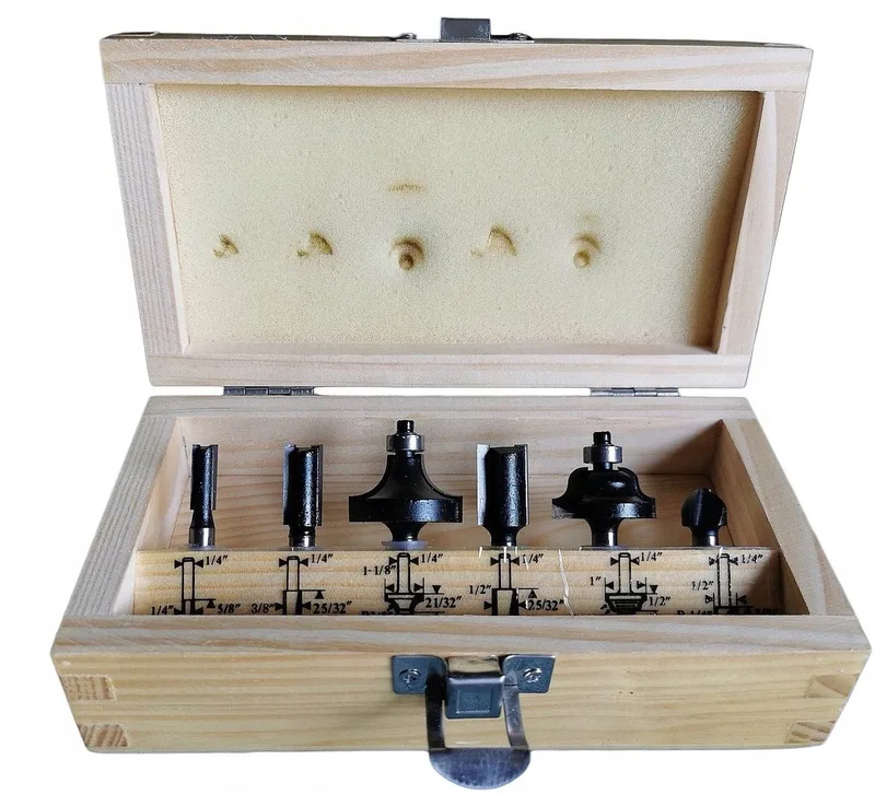 Houtfrees Bitset 1/4'' 6-delig by Bosch – product image