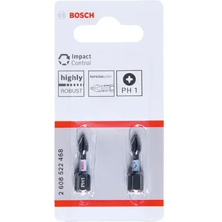 Impact Control Screwdriver Bits PH1 25 mm 2 pcs. von Bosch – Produktbild 1 von 2