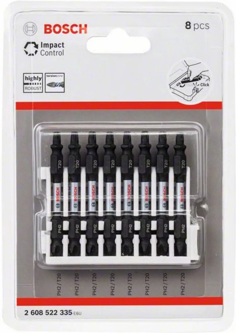 Impact dubbel bit 65mm, 8xPH2-T20 de Bosch – image du produit