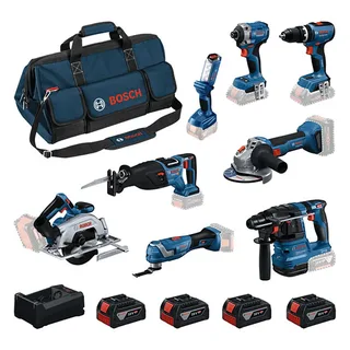 Bosch Kit:gbh+gws+gdr+gsb+gks+gsa+gop+gli+4x5 Elektrisk Værktøjssæt fra Bosch Home & Garden – produktbillede 2 af 6