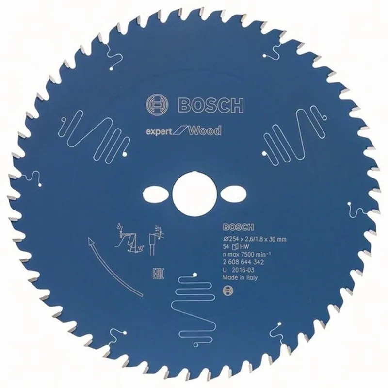 Kreissägeblatt AD 254mm Z.54 WZ Bohr.30mm Schnitt-B.2,6mm HM by Bosch Professional – product image 1 of 2