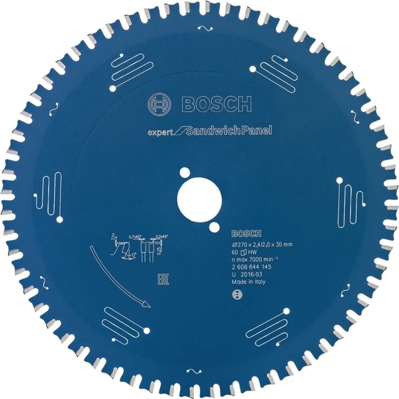 Kreissägeblatt AD 270mm Z.60 MTCG Bohr.30mm Schnitt-B.2,4mm de Bosch Professional – image du produit 1 sur 2