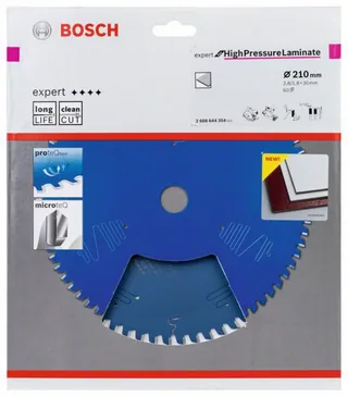 Kreissägeblatt Expert for High Pressure Laminate 210 x 30 x 2,8 mm 60 by Bosch Professional – product image 2 of 2