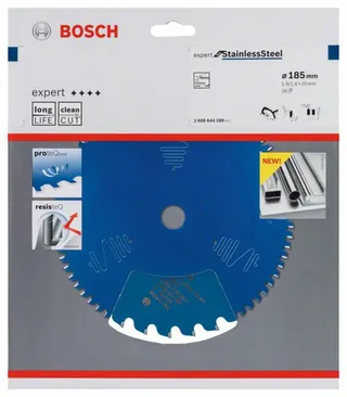 Kreissägeblatt Expert for Stainless Steel 185 x 20 x 1,9 x 36 von Bosch Professional – Produktbild 2 von 2