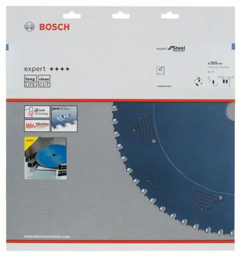 Kreissägeblatt Expert for Steel 355 x 25,4 x 2,6 mm 90 de Bosch Professional – image du produit 2 sur 2
