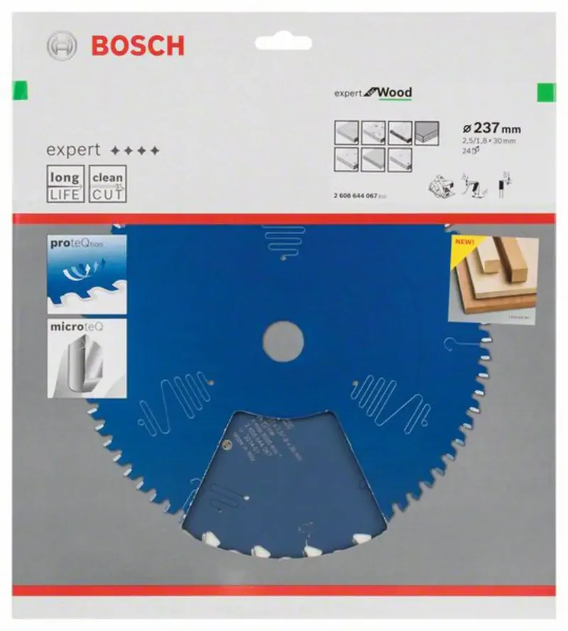 Kreissägeblatt Expert for Wood 237 x 30 x 2,5 mm 24 de Bosch Professional – image du produit 2 sur 2