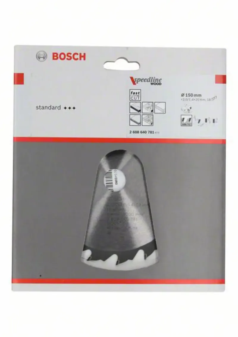 Kreissägeblatt Speedline Wood 150 x 20 x 2,0 mm 18 by Bosch Professional – product image 2 of 2
