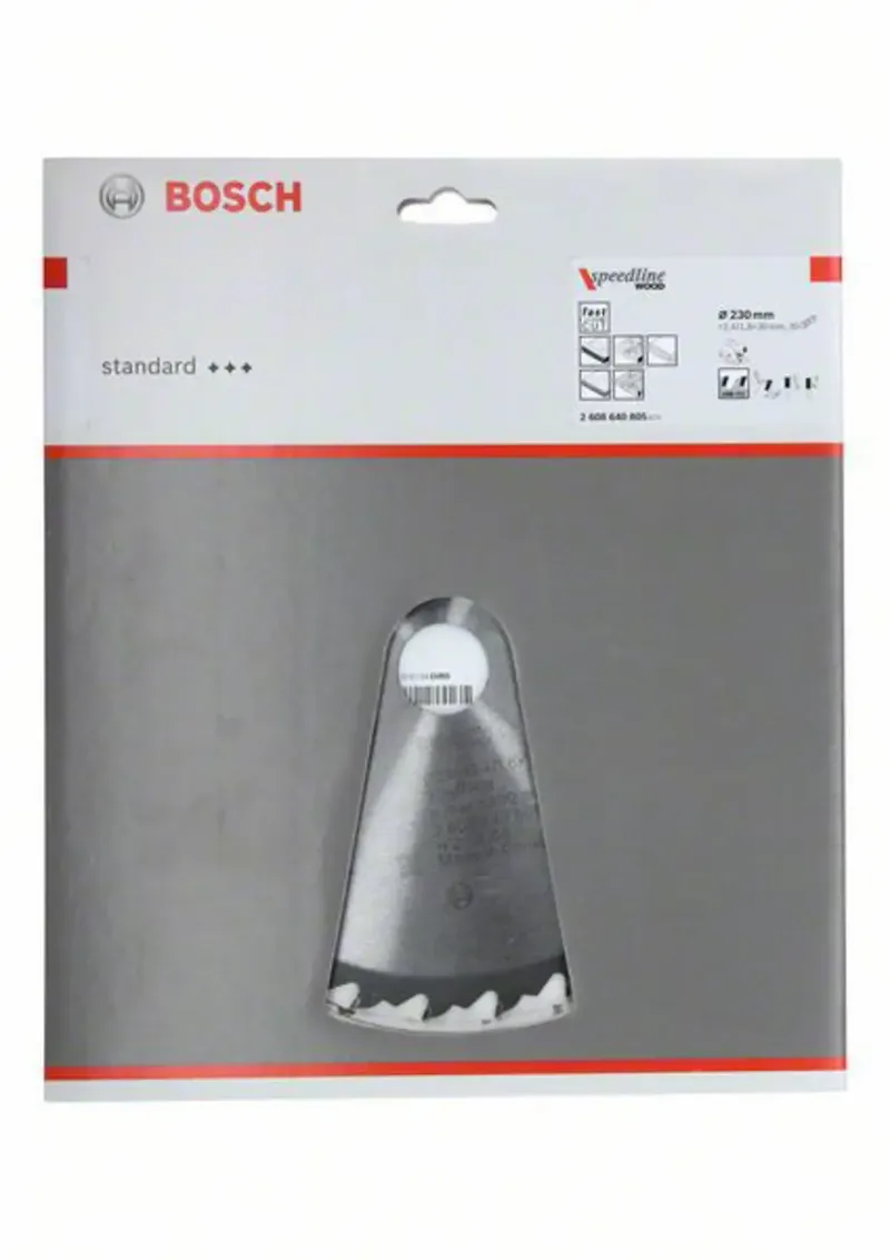 Kreissägeblatt Speedline Wood 230 x 30 x 2,4 mm 30 de Bosch Professional – image du produit 2 sur 2
