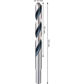Metal Hss Pointeq Reduced Shank 12 Mm Metaalboor de Bosch Professional – image du produit 2 sur 2