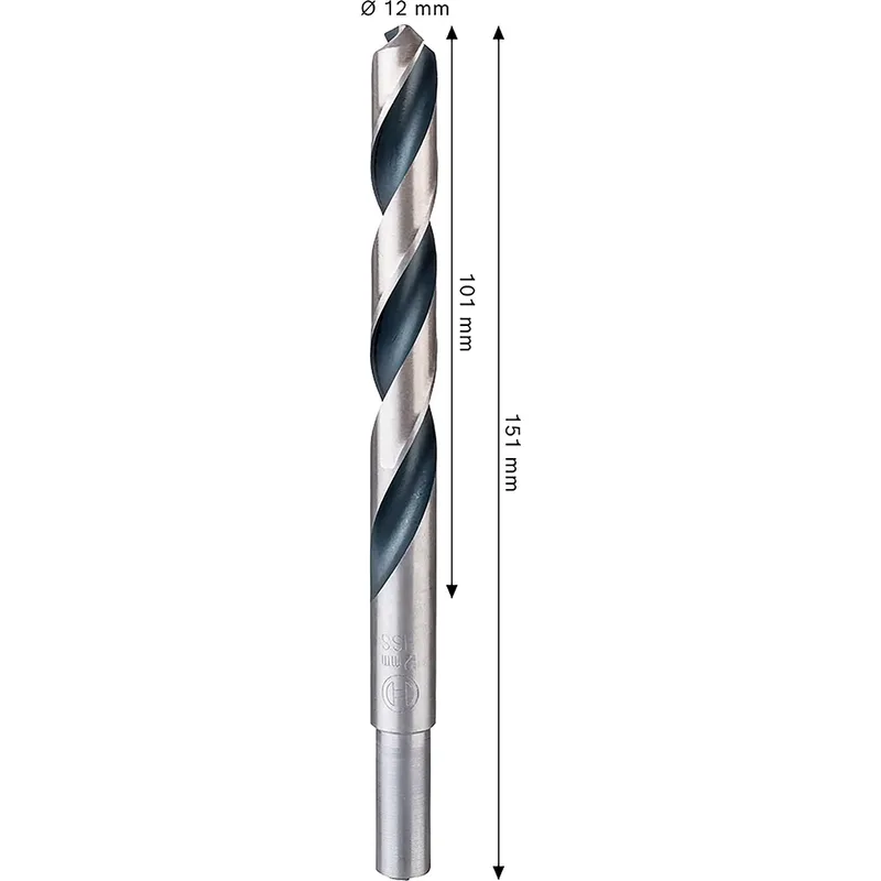 Metal Hss Pointeq Reduced Shank 12 Mm Metaalboor de Bosch Professional – image du produit 2 sur 2