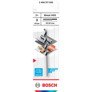 Metal Hss Pointteq 3.0 Mm Metaalboor 2 Eenheden de Bosch Professional – image du produit 1 sur 6